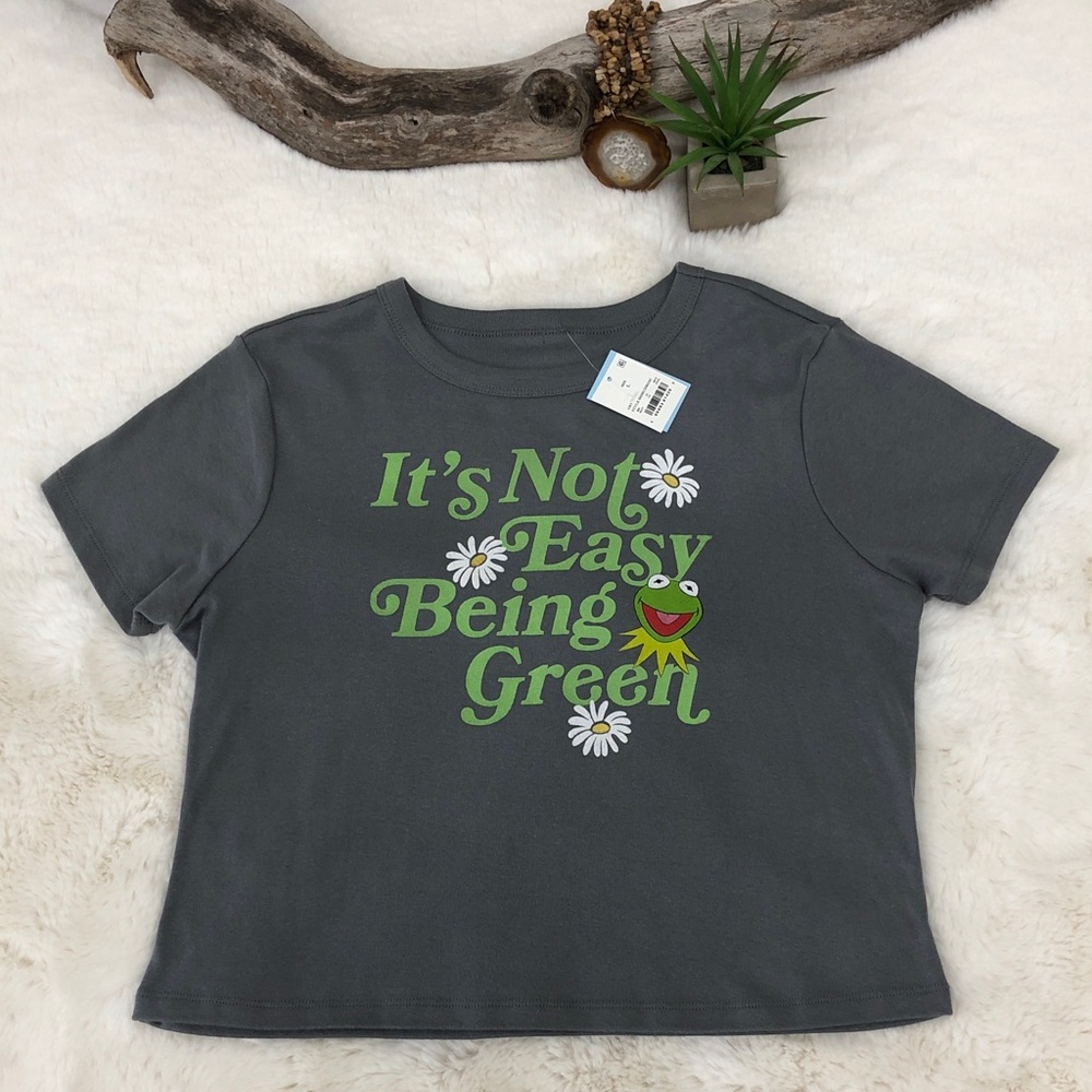 Disney The Muppets Kermit the Frog Graphic Shirt It’s Not Easy Being Green Sz L